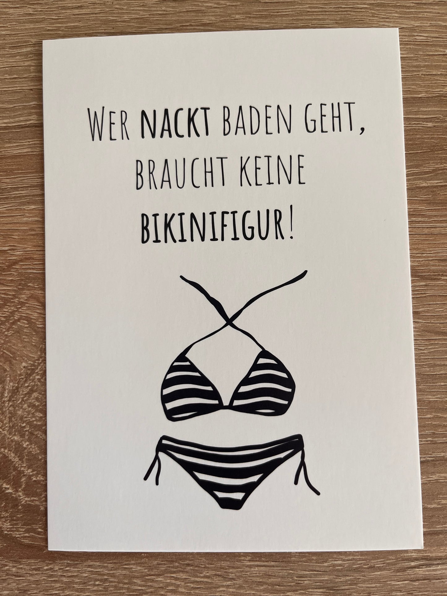Postkarte Bikini