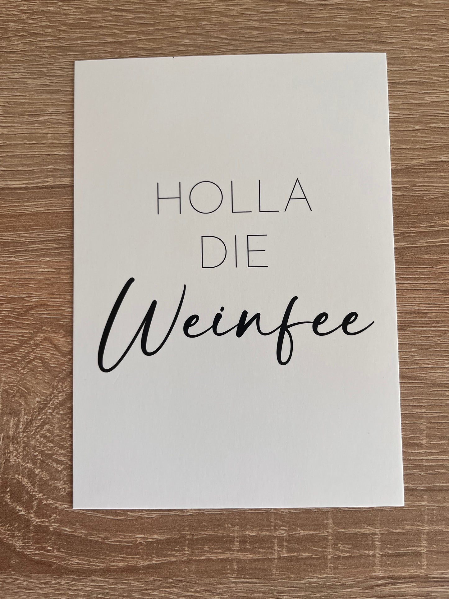 Postkarte Weinfee