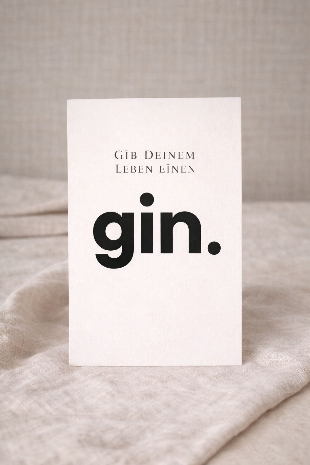 Postkarte Gin
