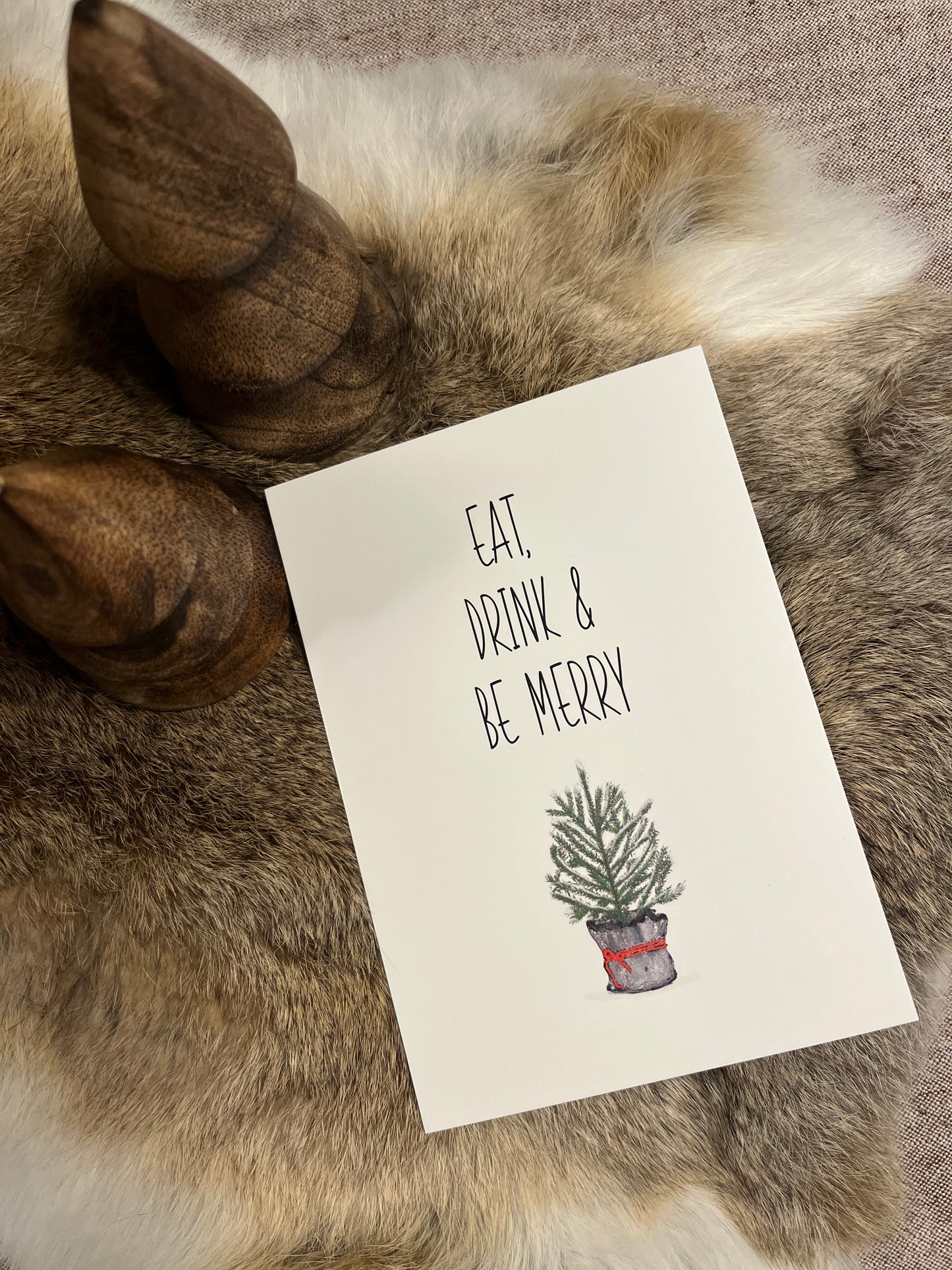 Postkarte Xmas Tanne