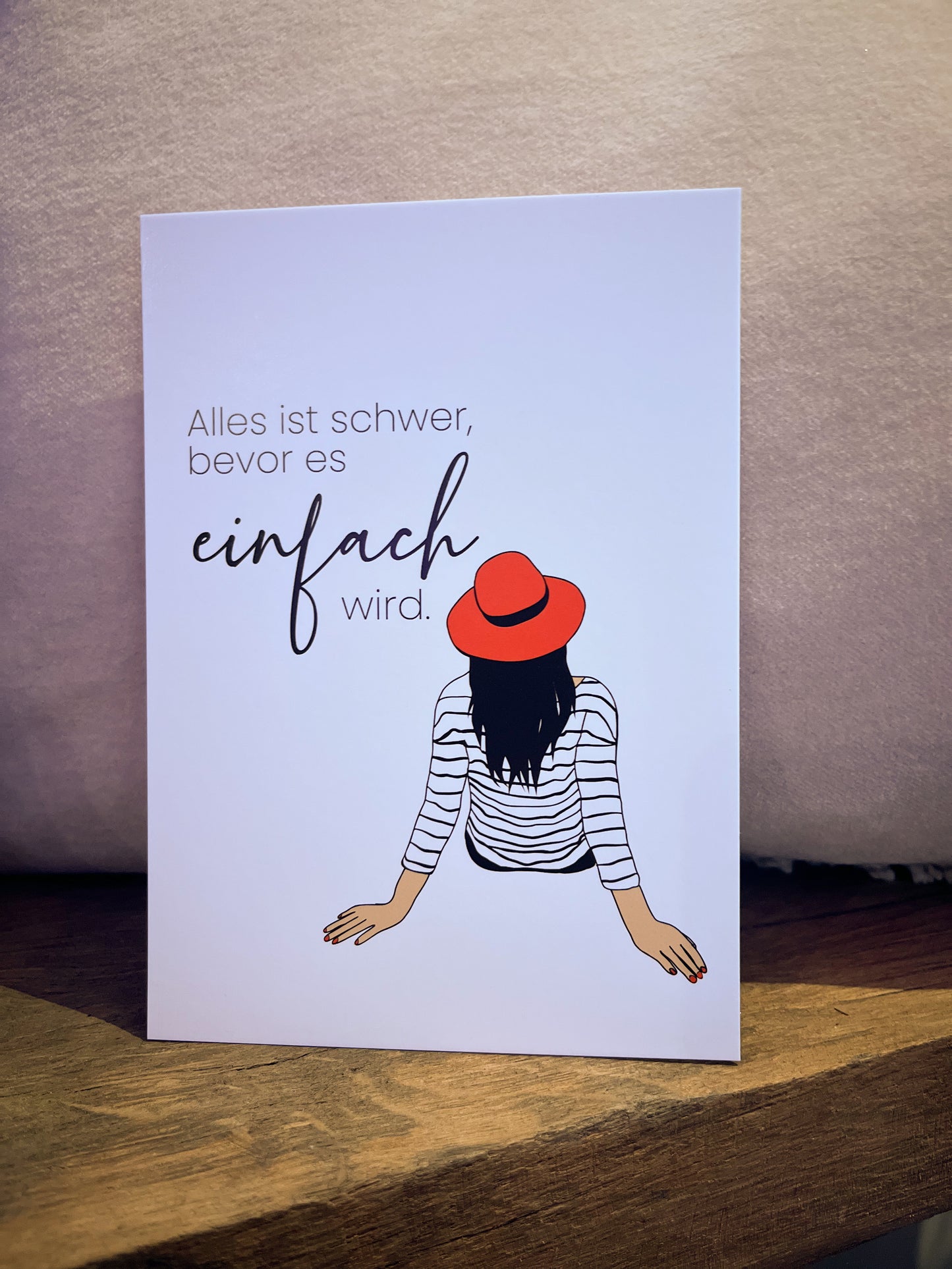 Postkarte Hut