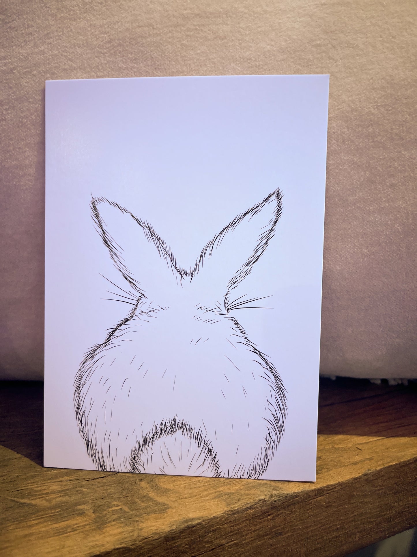 Postkarte Hase