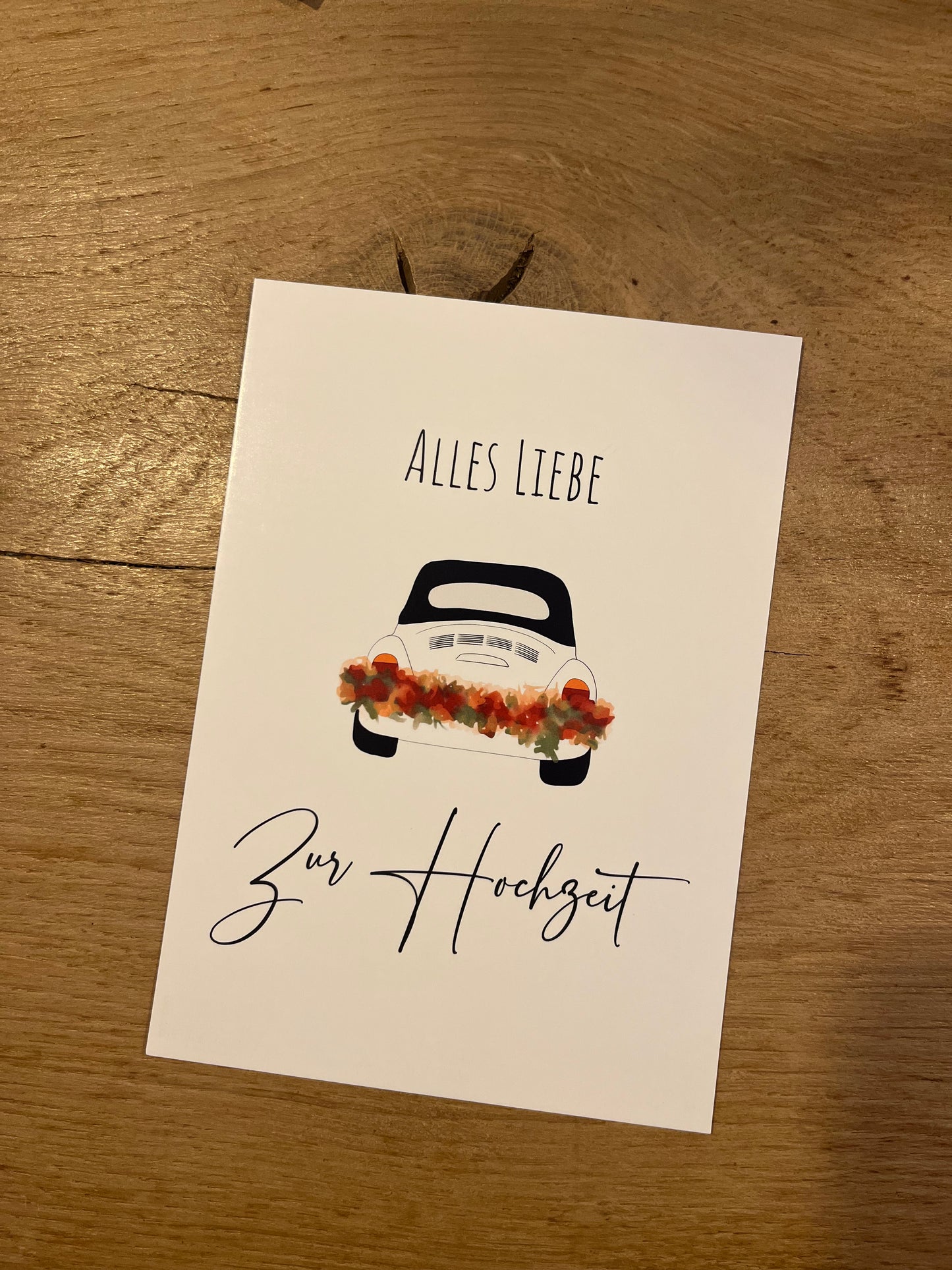 Postkarte Hochzeit