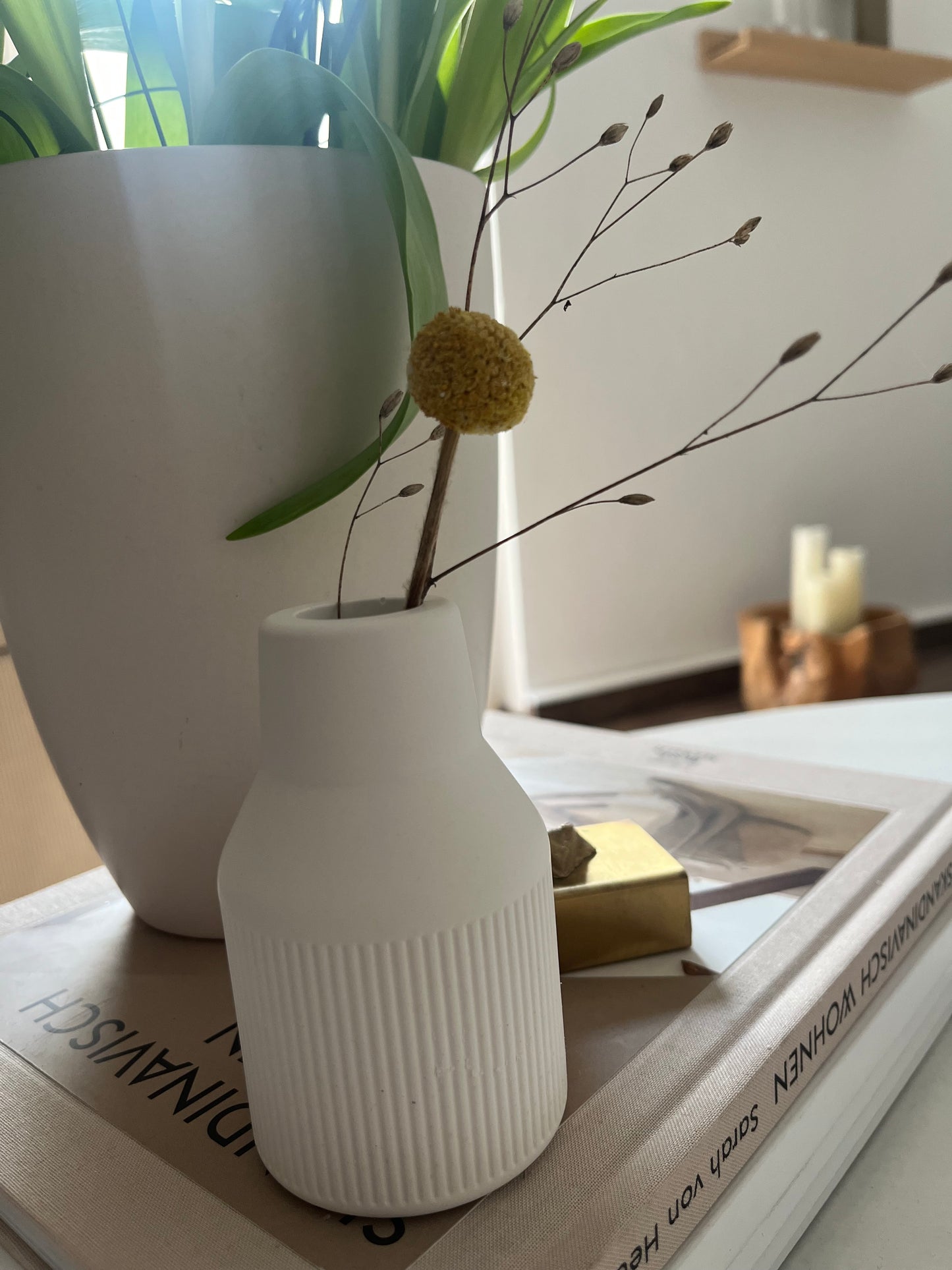 Mini Vase für Trockenblumen