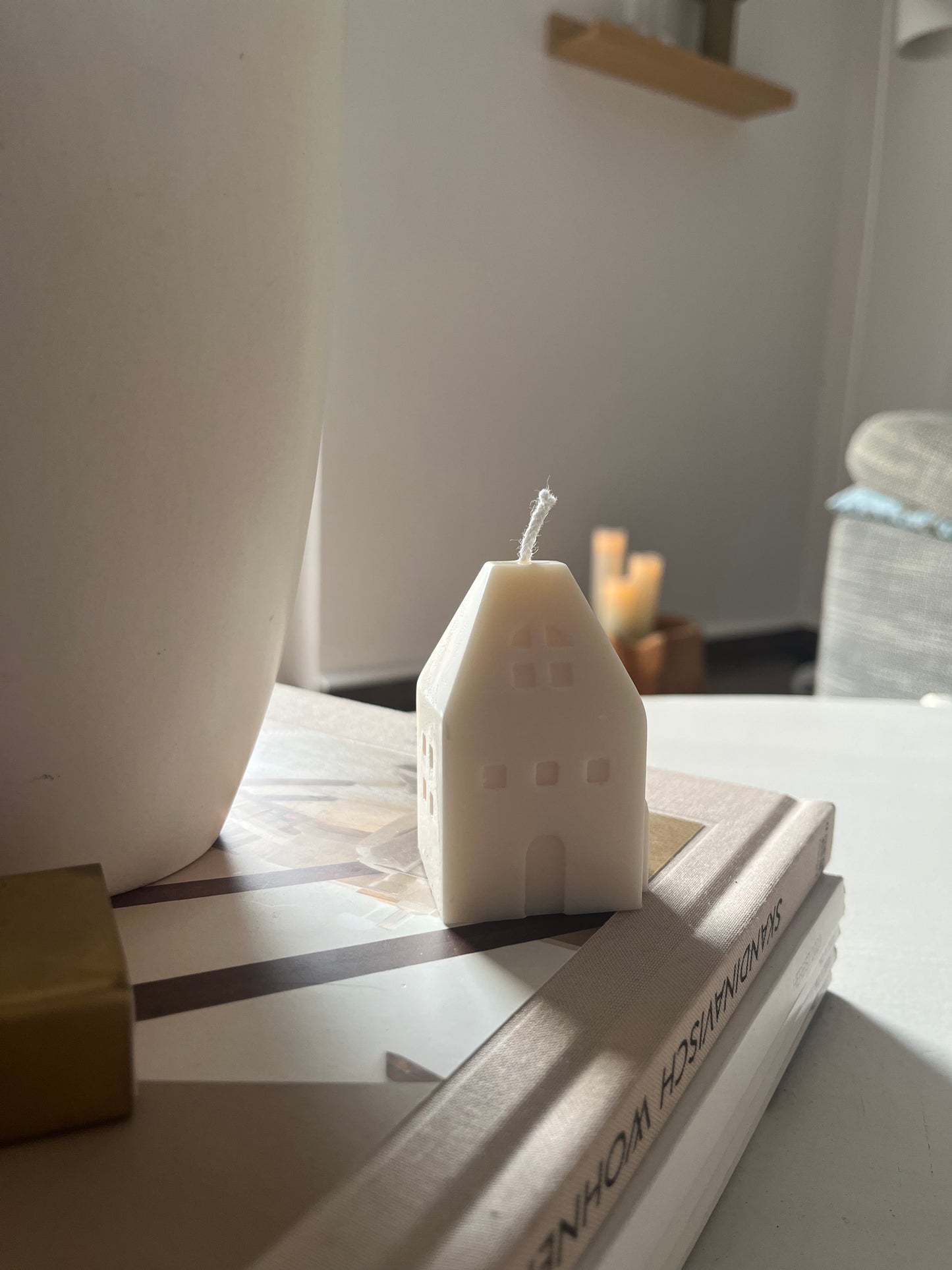 mini Häuschen Kerze