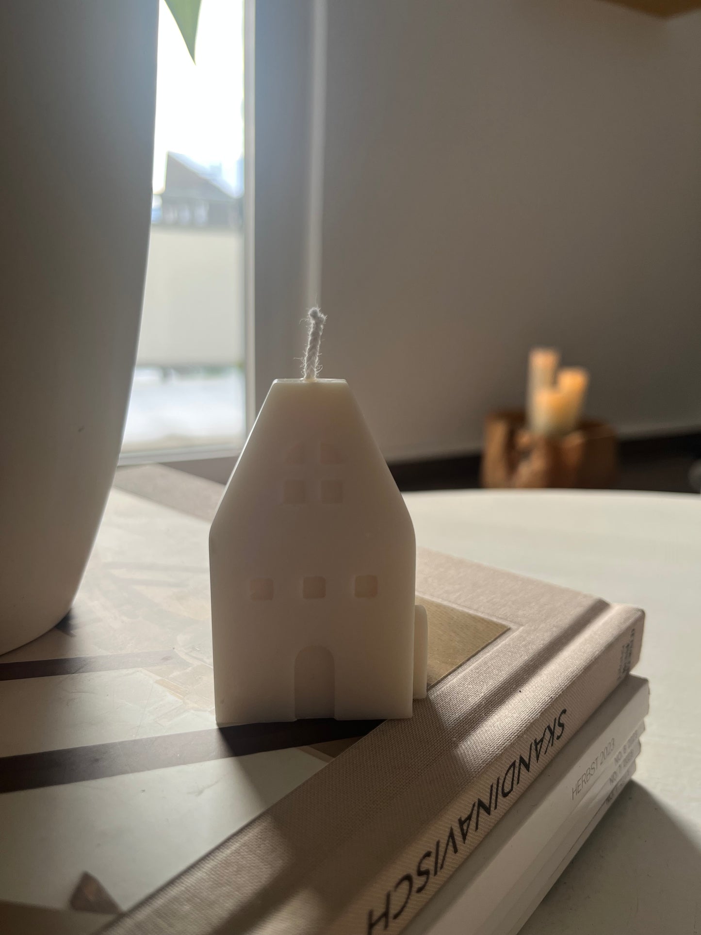 mini Häuschen Kerze