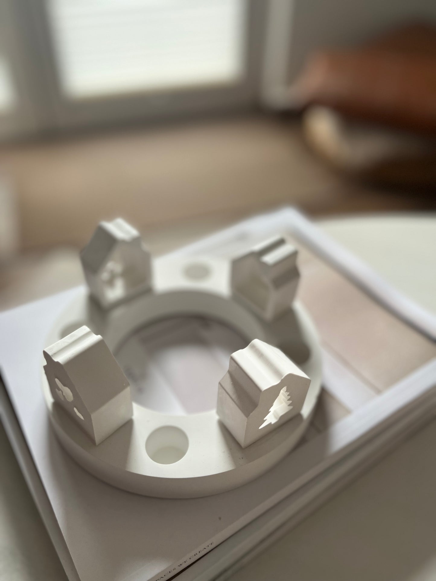 Adventskranz Häuschen