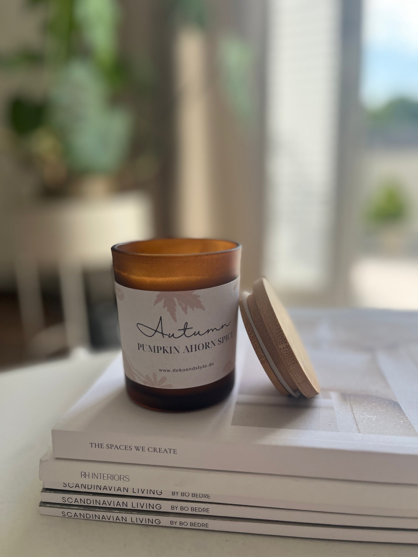 Herbstkerzen im Glas