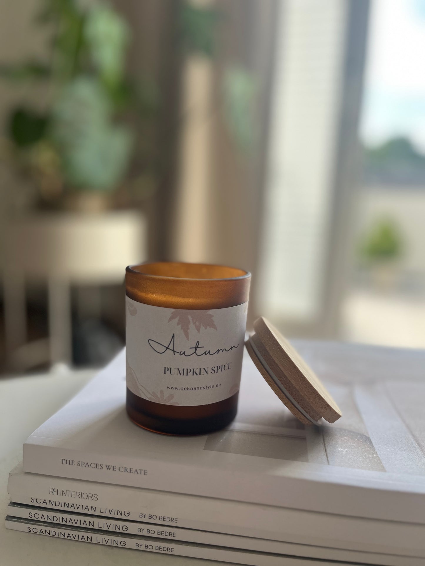 Herbstkerzen im Glas