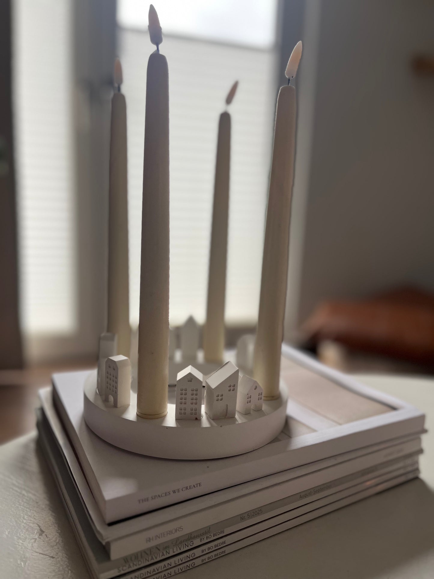 Adventskranz Häuschen