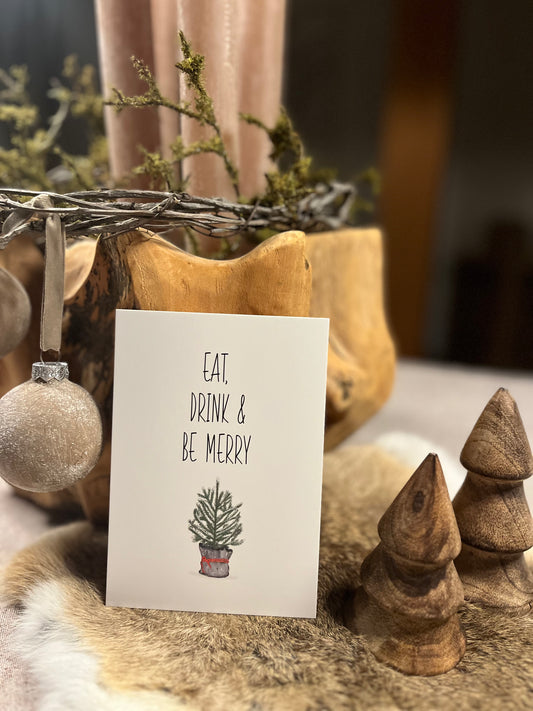 Postkarte Xmas Tanne