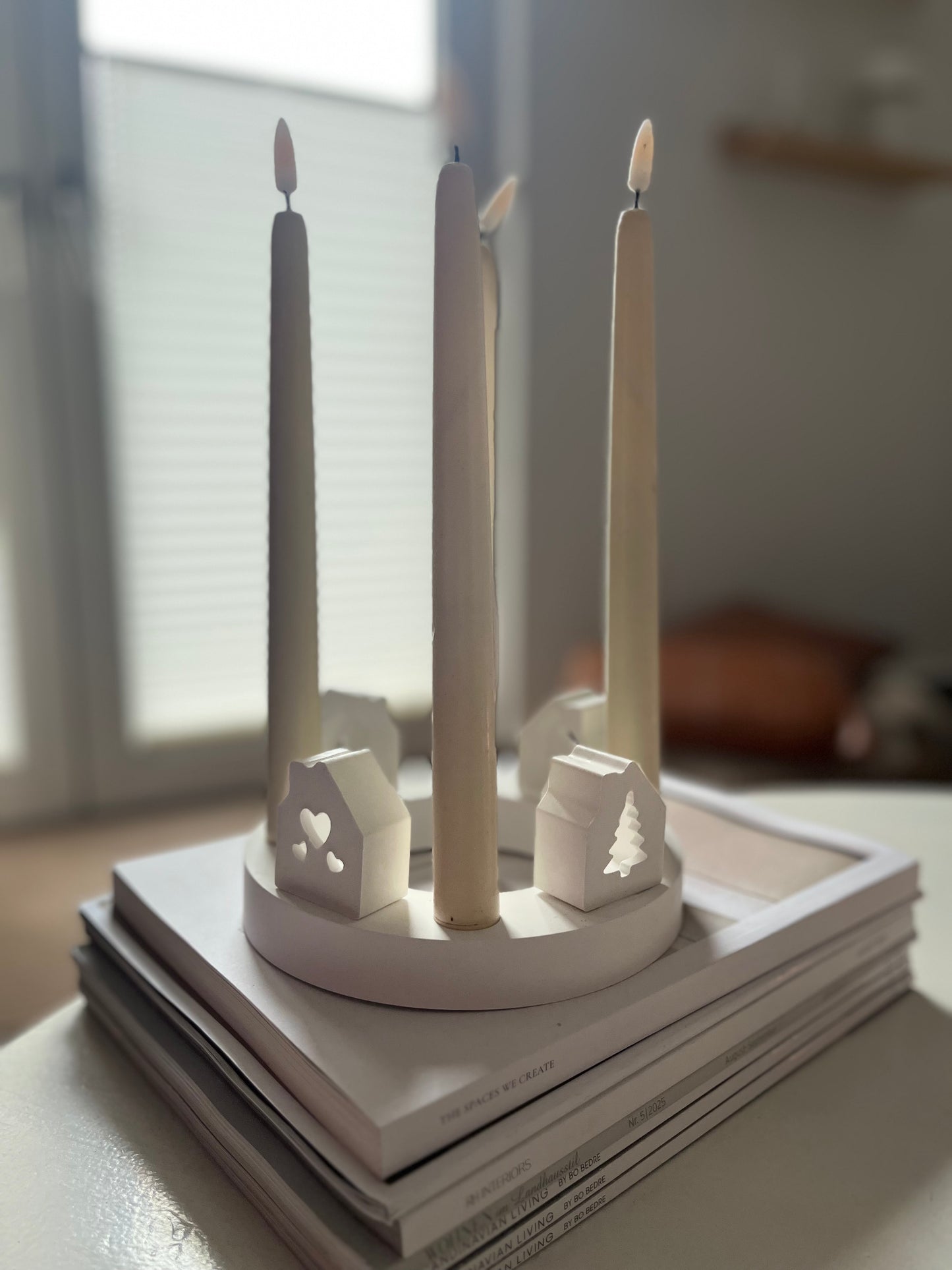 Adventskranz Häuschen