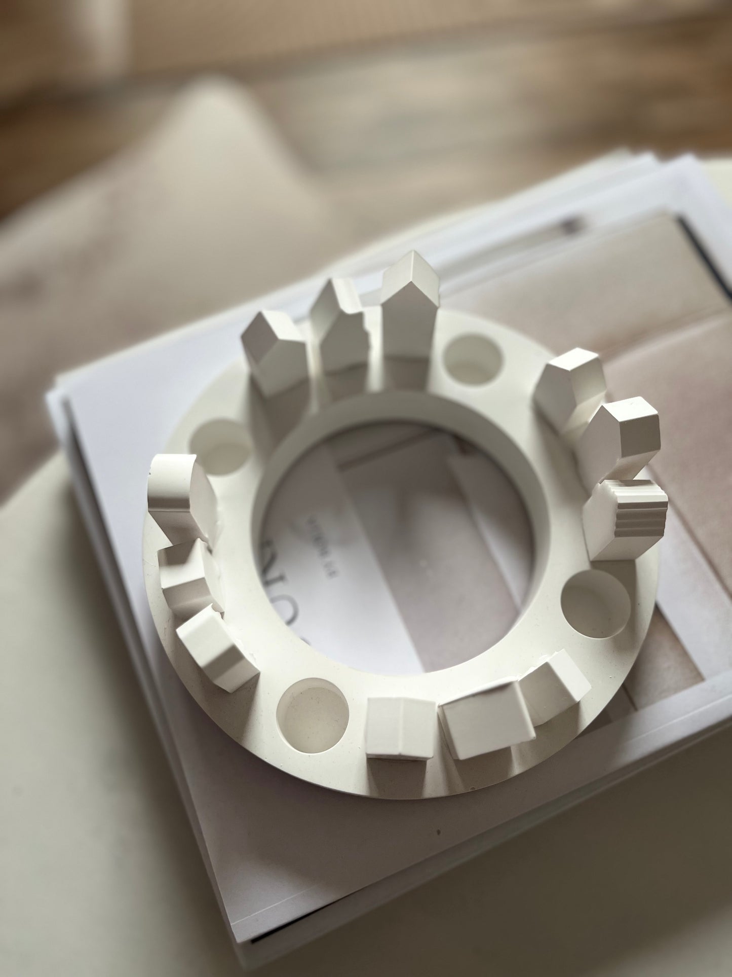 Adventskranz Häuschen