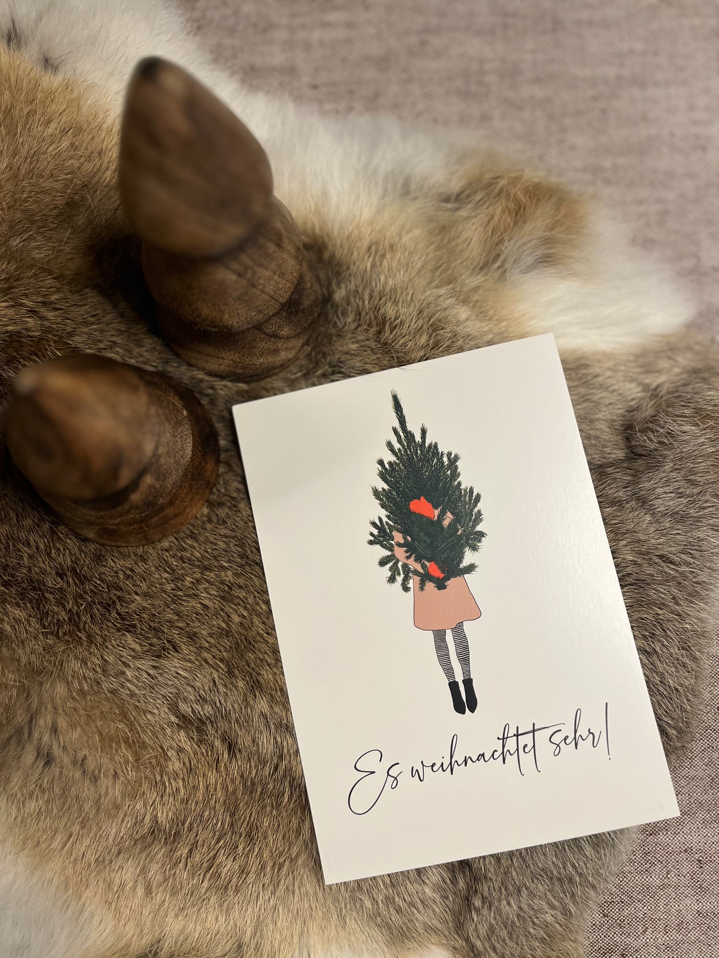 Postkarte Xmas Baum
