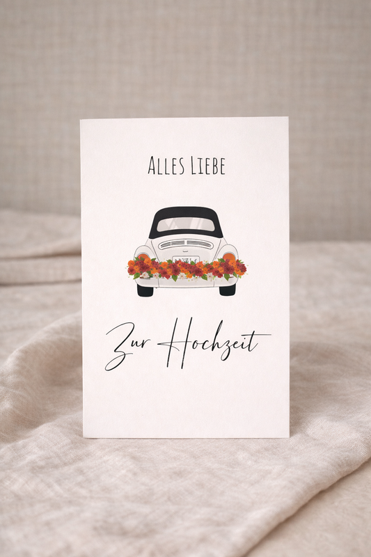 Postkarte Hochzeit