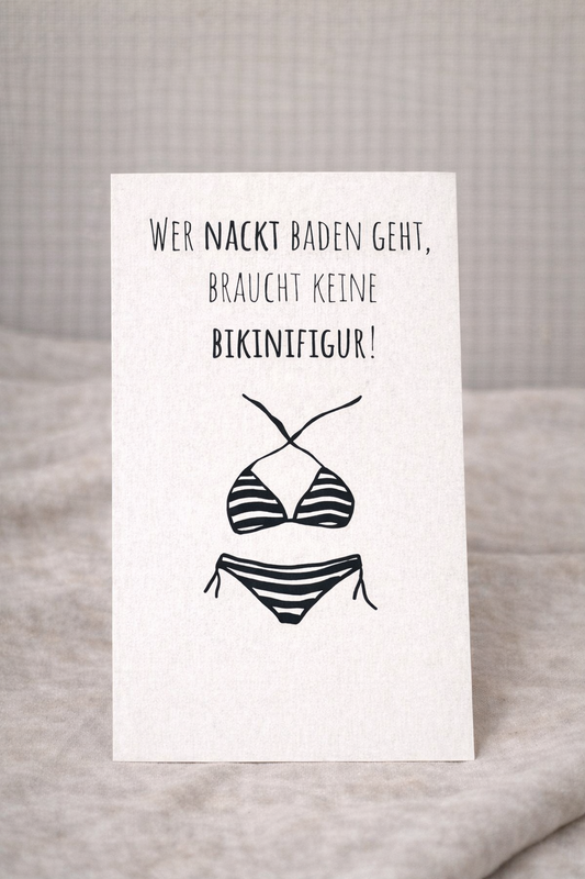 Postkarte Bikini