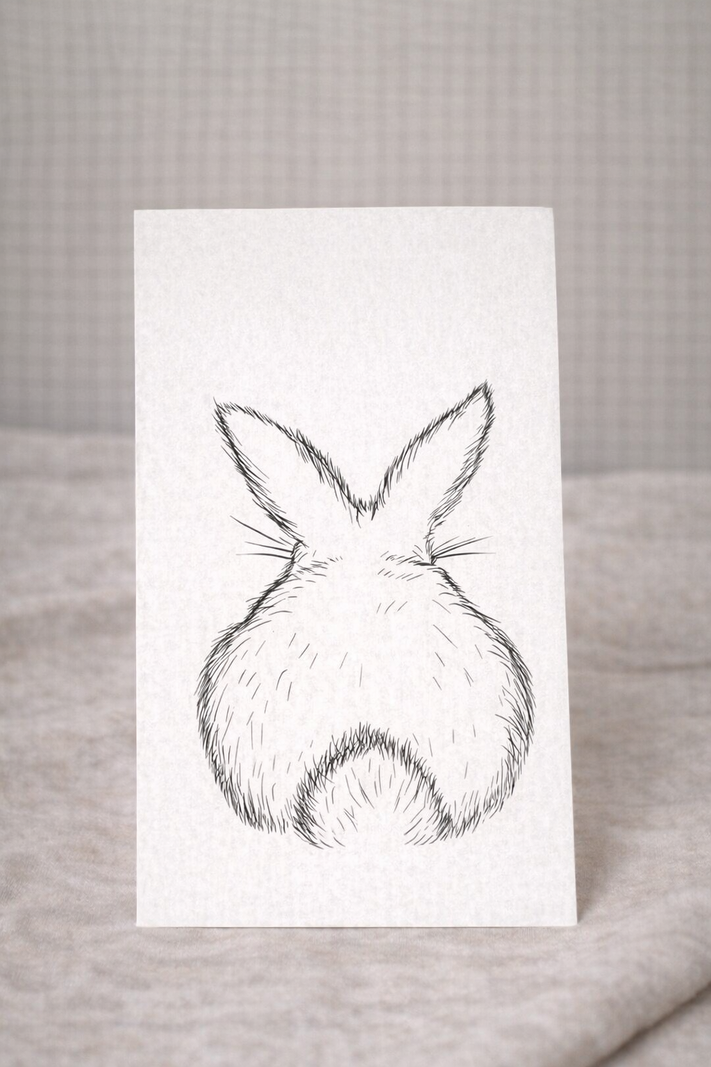 Postkarte Hase