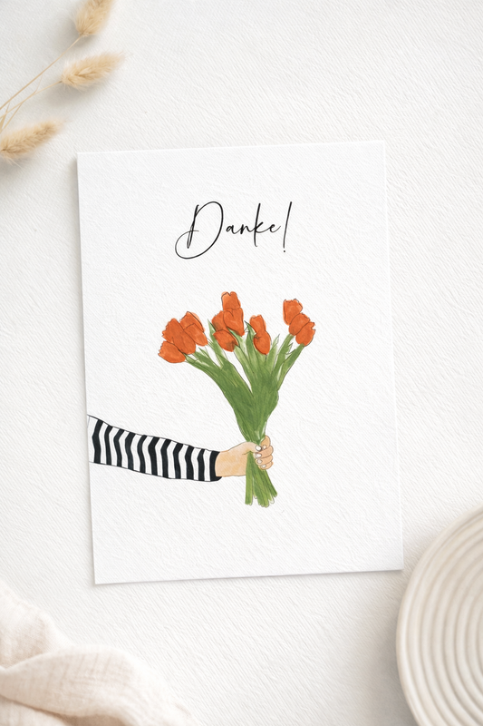 Postkort (Postkarte) Danke