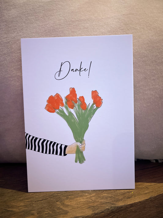 Postkarte Danke