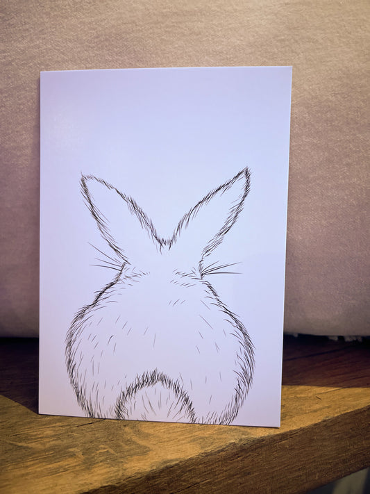 Postkarte Hase