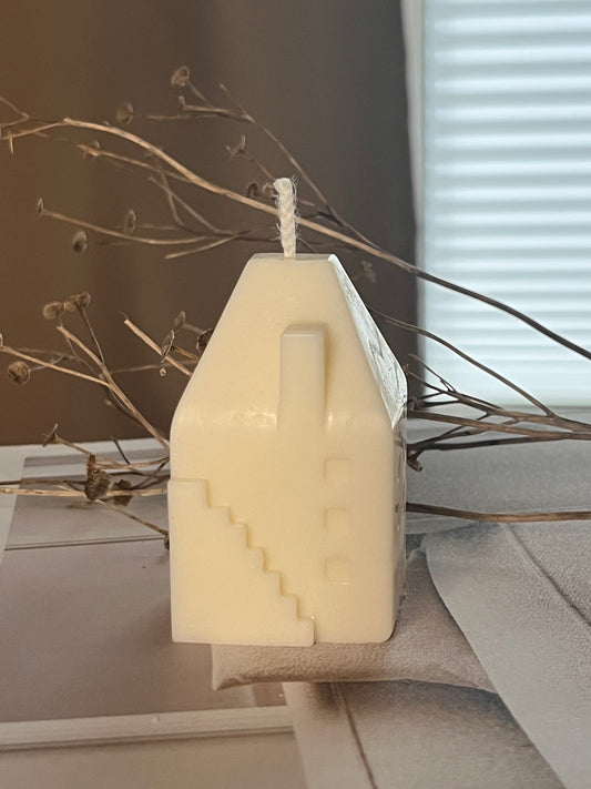 mini Häuschen Kerze